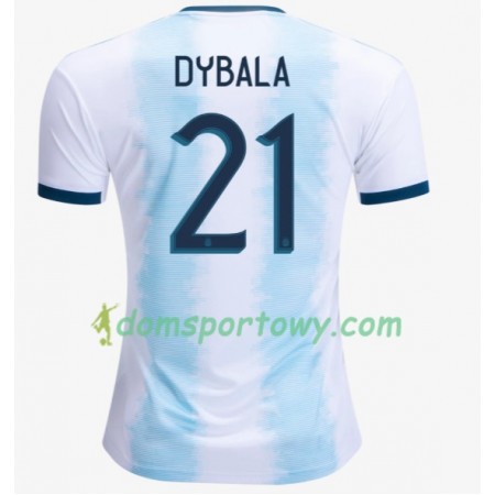 Koszulka Argentyna Paulo Dybala 21 Domowe Koszulki Piłkarskie Copa América 2019 Krótki Rękaw